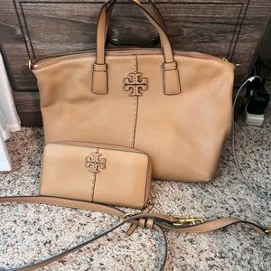 Tory Burch McGraw Leather Satchel